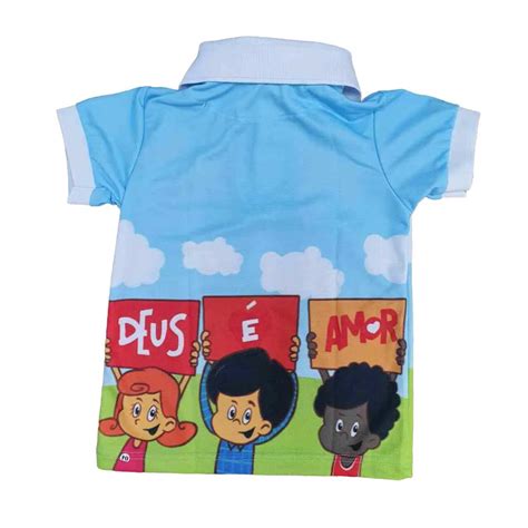 Camisa Polo 3 Palavrinhas Festa Infantil