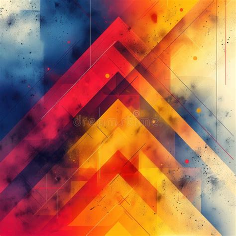 Colorful Abstract Geometric Background With Dynamic Triangles And