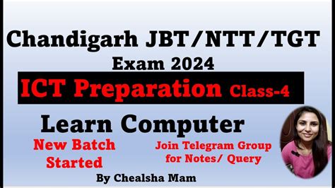 Ict Class For Chandigarh Jbt Ntt Tgt Exam Learn Computer Basics