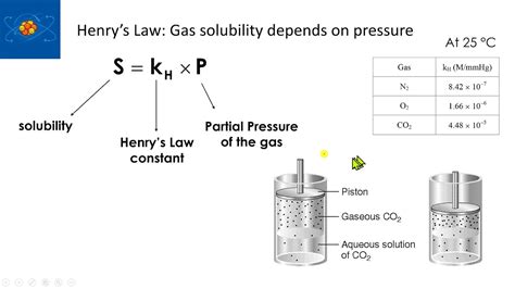 08 Ch 14 Henry S Law And Gas Solubility Youtube