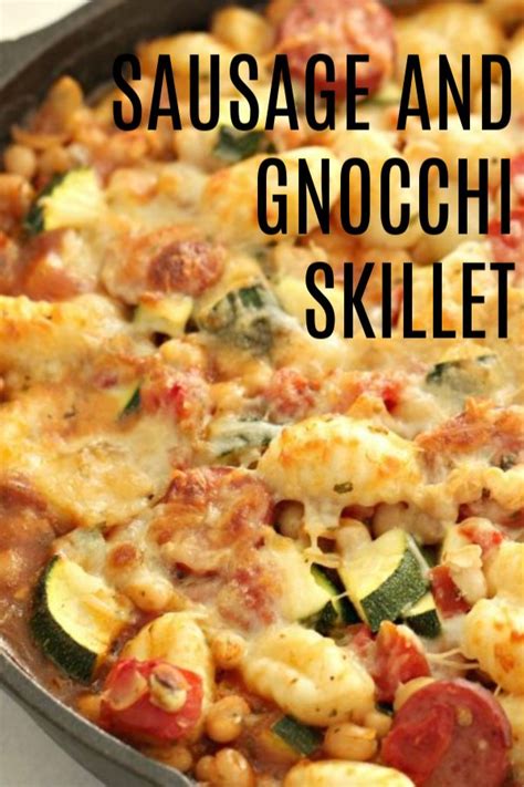 Sausage And Gnocchi Skillet Recipe Recipe Gnocchi And Sausage