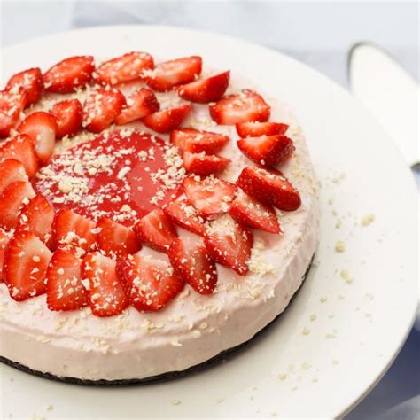 Aardbeien Cheesecake No Bake