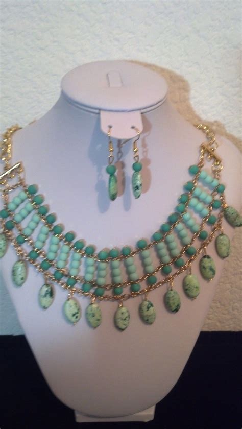 Collar Verde Menta Jewelry Making Diy Jewelry Necklace