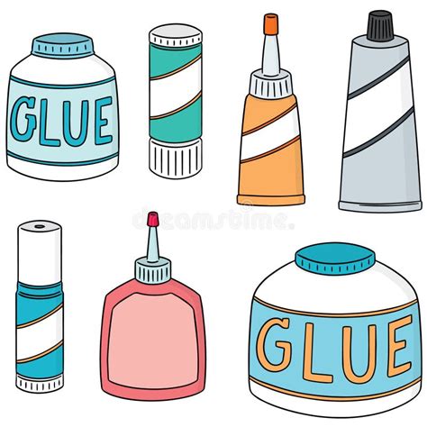 Vector Set Of Glue Stock Vector Illustration Of Icon 117487472