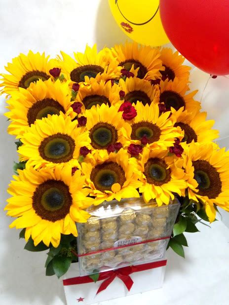 Details Arreglos Florales Con Girasoles Y Chocolates Abzlocal Mx