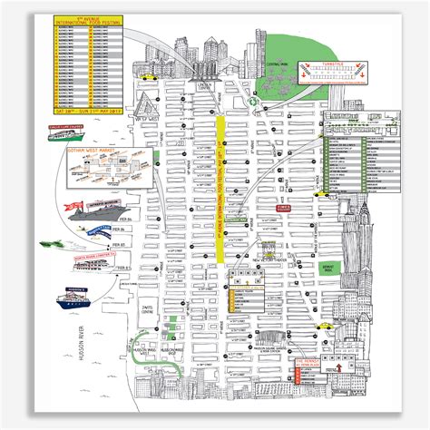 Hell's Kitchen - New York Map - Goldfinch Design