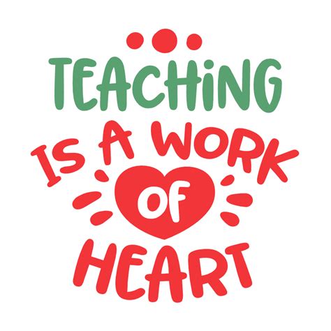 Teaching Is A Work Of Heart Teachers Free Svg File Svg Heart