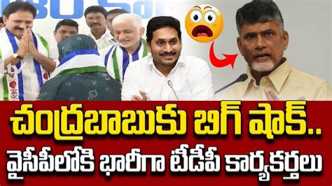 Big Shock To Chandrababu Huge TDP Activists Joins In YSRCP MP