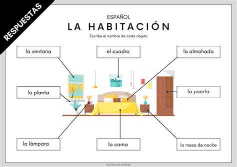 Bedroom Objects In Spanish Learn Spanish With Miss Viva