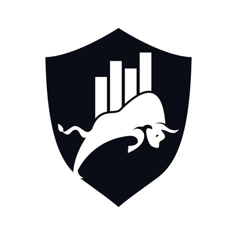 Bullish Trader Logo. Forex bull logo design template vector. Financial bull logo design. Trade ...