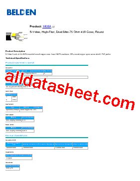 A B Datasheet Pdf Belden Inc