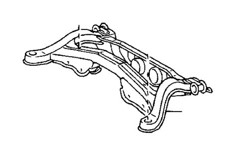 2017 Lexus Es 350 Suspension Subframe Crossmember Rear Body