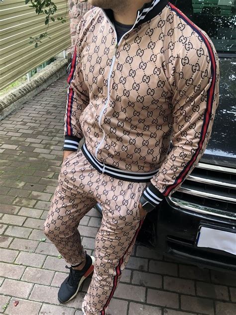 Спортивные костюмы Gucci Sport Suit GG Jacquard Camel
