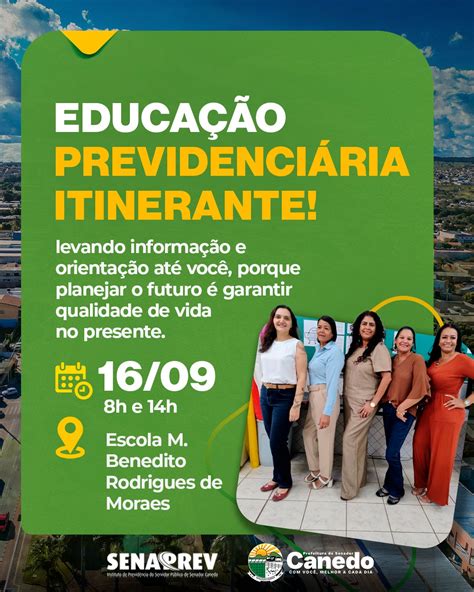 Escola Municipal Benedito Rodrigues Siqueira Sobrinho - Convite - Educação Previdenciária Itinerante Escola Municipal Benedito ...