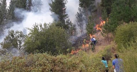 Declaran Alerta Roja Para Santa Juana Por Peligroso Incendio Forestal