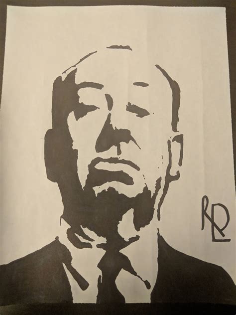 Alfred Hitchcock Silhouette Sketch By Rlopresti On Deviantart