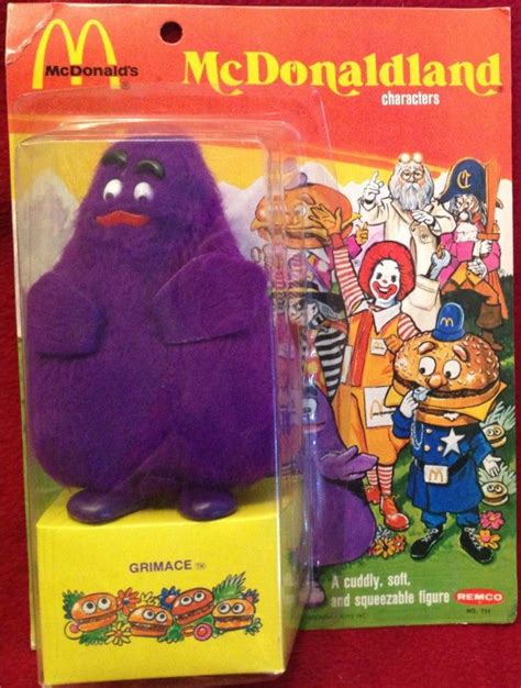 REMCO: 1976 McDonaldland GRIMACE Plush Action Figure | Vintage toys ...