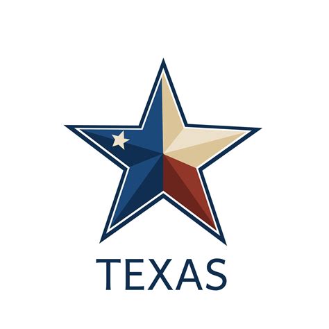 Vector De Ilustración Del Diseño Estrella De Texas Perfecto Para