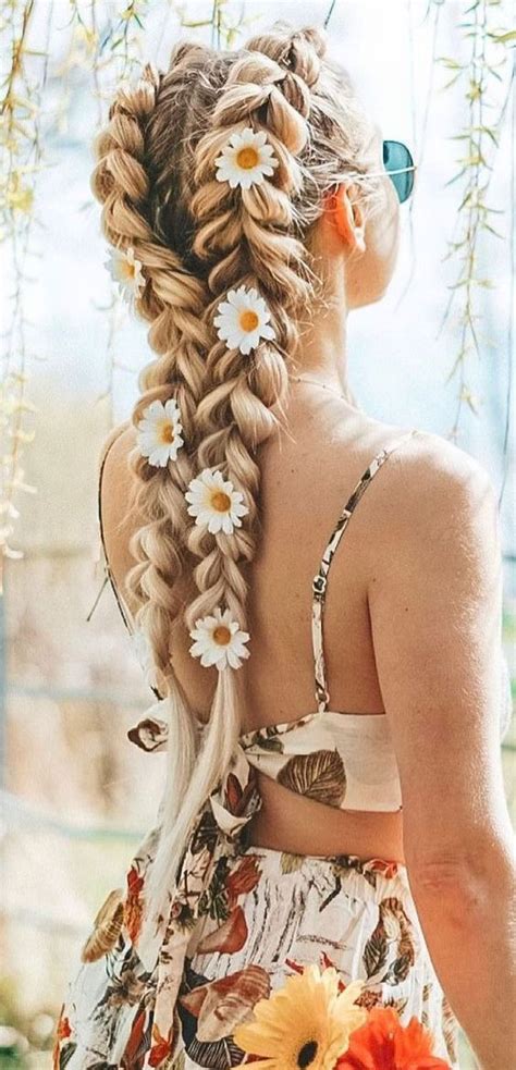 33 Stylish Hippie Hairstyles You Can Try Today Hippie Kapsels Leuk