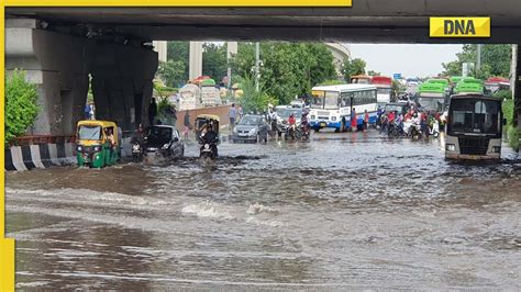 Imd Issues Orange Alert For Delhi Ncr Amid Heavy Downpour Routes To Avoid