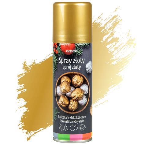 Spray Z Oty Dekoracyjny Z Oto Gold Stroiki Dekoracje Ozdoby Bo E