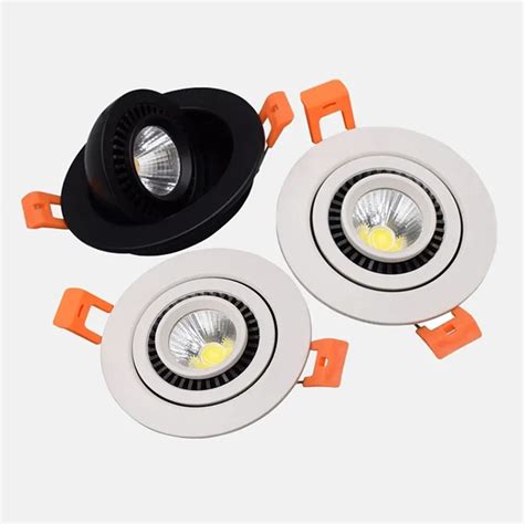 360 Degree Rotation Adjustable Embedded Dimmable LED Downlights