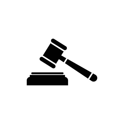 Gavel Icon, Gavel symbol Vector 37153053 Vector Art at Vecteezy