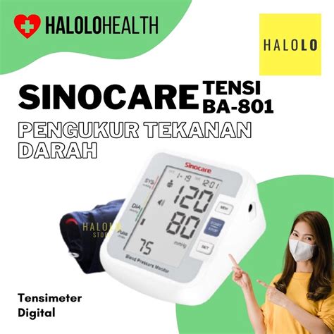 Jual Sinocare BA801 Tensi Darah Digital Tensimeter Alat Cek Tekanan