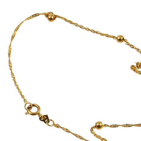 14K Gold Singapore Chain Bracelet/Anklet – Estatebeads