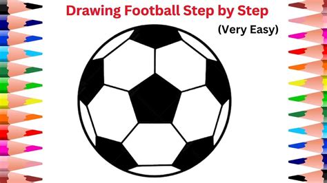 How To Drawing Football Step By Step Draw A Football With Pencil