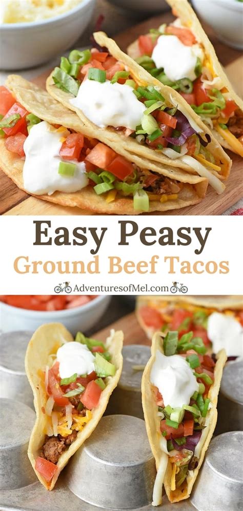 Easy Ground Beef Tacos From Scratch Adventures Of Mel