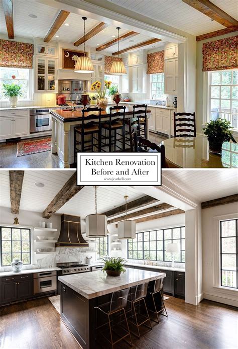 Kitchen Renovation Before and After - J. Cathell