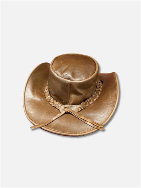 Brown Leather Cowboy Hat | MABU Leathers