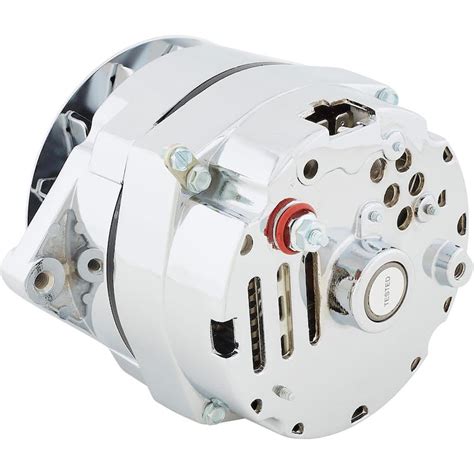 King Chrome Gm One Wire Alternator 100 Amp