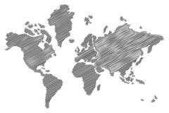 World Map Sketch Stock Photos - Image: 8994043