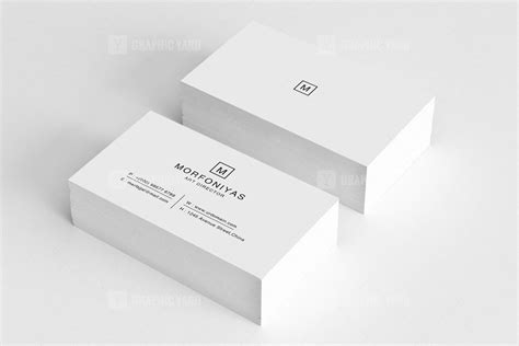 Plain Business Card Templates · Graphic Yard Graphic Templates Store