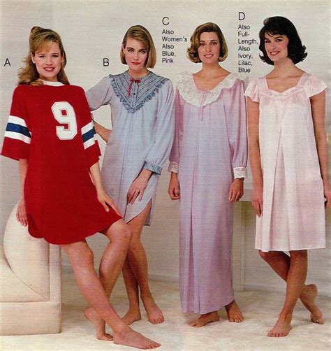 Frilly Nightgowns To Garfield Pajamas 1980s Women S Sleepwear Catalog Pages Flashbak