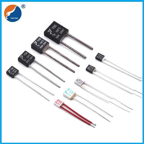 China Customized Square Type Radial Lead Thermal Cutoffs Thermal Fuse