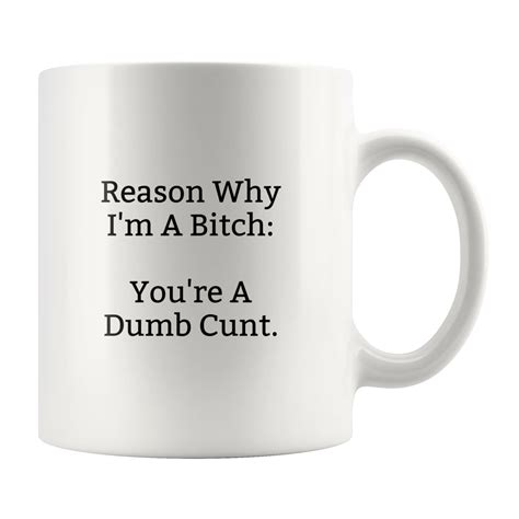 Reason Why Im A Bitch Youre A Dumb Cunt Cunt T Etsy