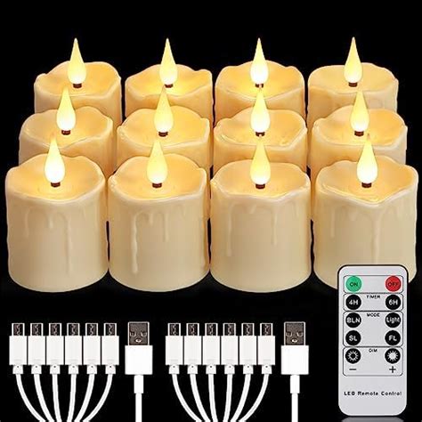 Amazon Freepower Rechargeable Flameless Led Votive Candles With