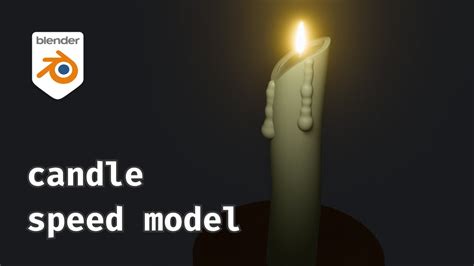 Super Speed Modeling A Candle In Minutes Blender Speed Modeling