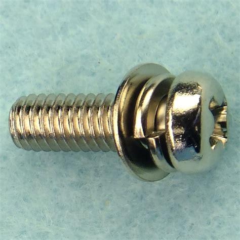 なべ頭セムス小ねじ I4 ばね座金iso小形丸組込 鉄 ニッケル 【m25x6mm】 ねじ通販サイト。環境データを提供、5本から購入可能。