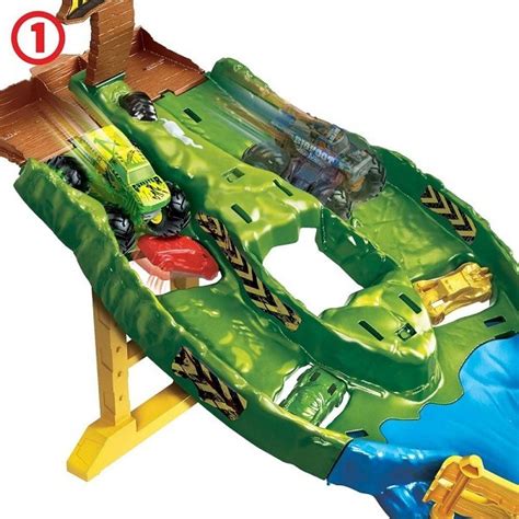 Hot Wheels Monster Trucks Hegyi szlalom pálya Gyerekajándék