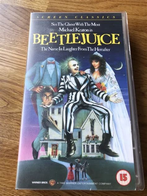 Beetlejuice Vhs Video Tape Tim Burton Michael Keaton Eur