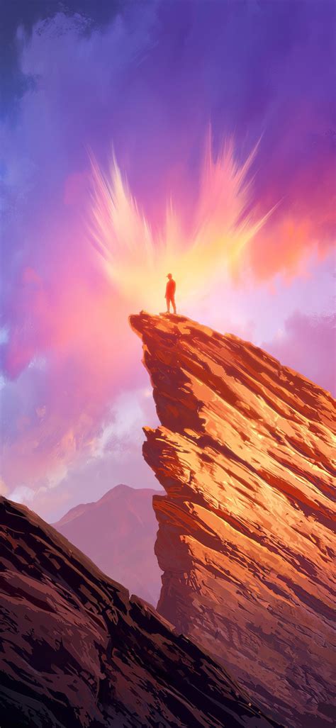 Illenium Red Rocks Angel Scenery Wallpaper Fantasy Landscape Scenery