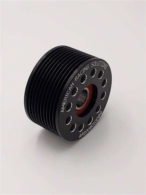 American Racing Solutions Mustang Double Bearing Grooved Billet Idler Pulley 80mm X 10 Rib