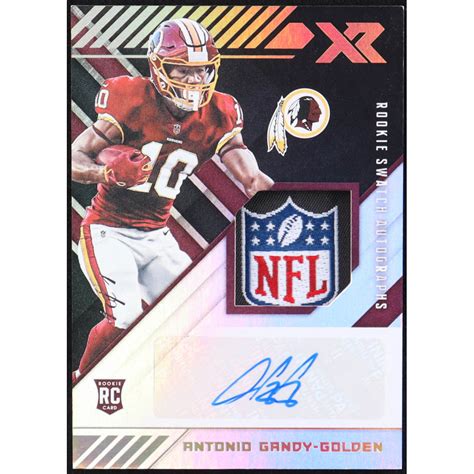 Antonio Gandy Golden Panini Xr Rookie Triple Swatch Autographs