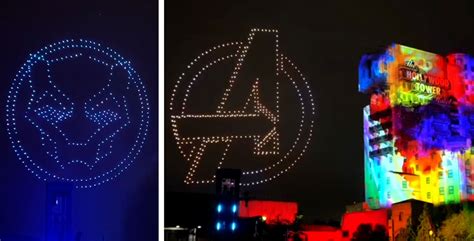 Marvel Avengers Drone Show Preview For Disneyland Paris Resort