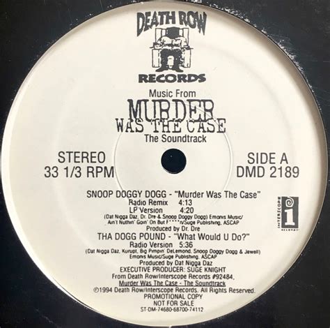 Music From Murder Was The Case (The Soundtrack) (1994, Vinyl) | Discogs