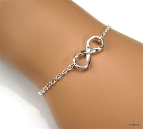 Bracelet Infini Femme Argent Massif Minimaliste Ninanina